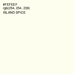 #FEFEEF - Island Spice Color Image